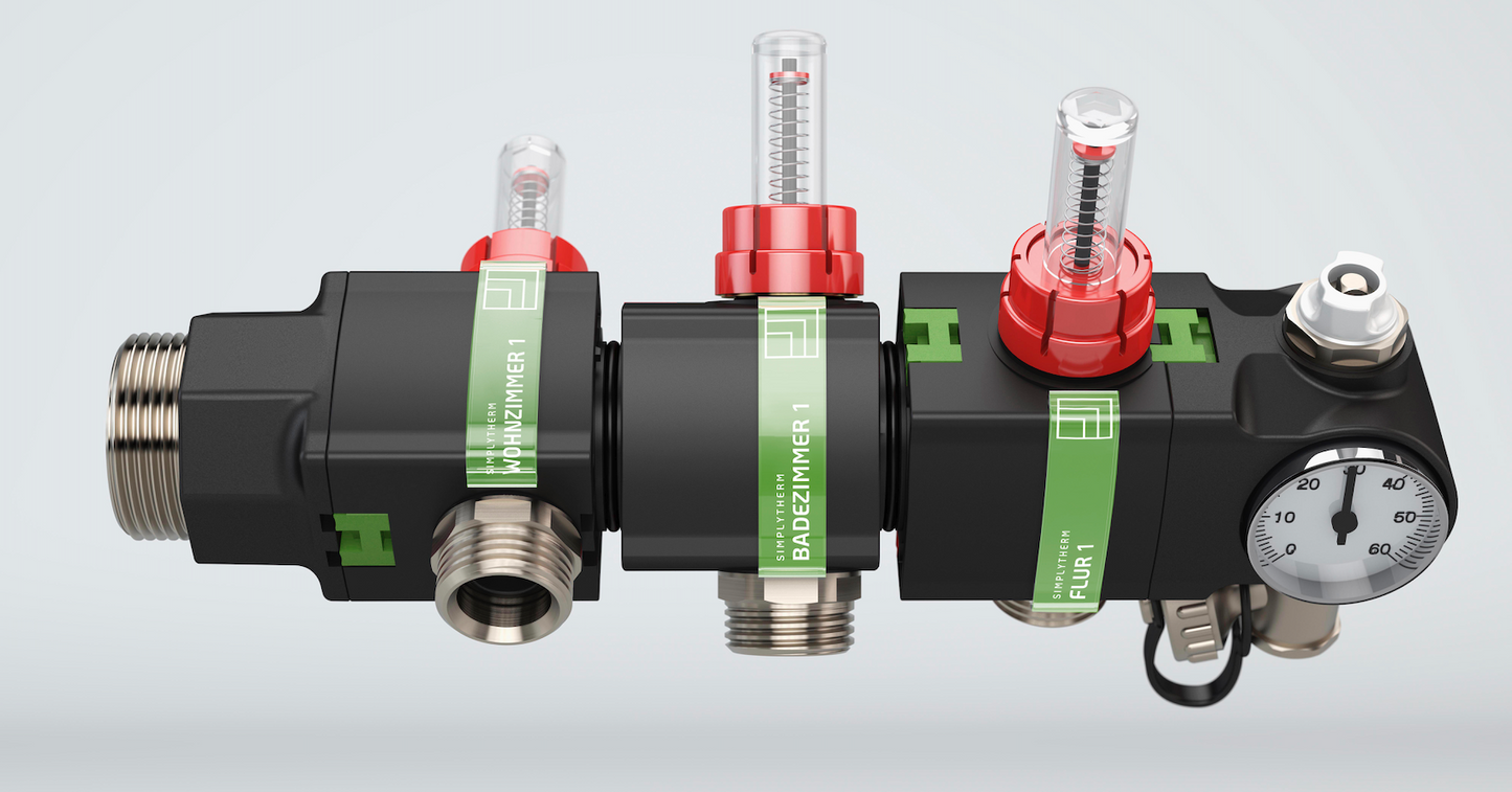 Modularer SIMPLYTHERM Kunststoffverteiler DS