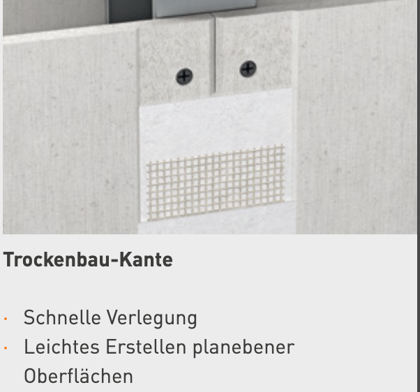 Simplytherm Ausbauplatte mit TP Kante